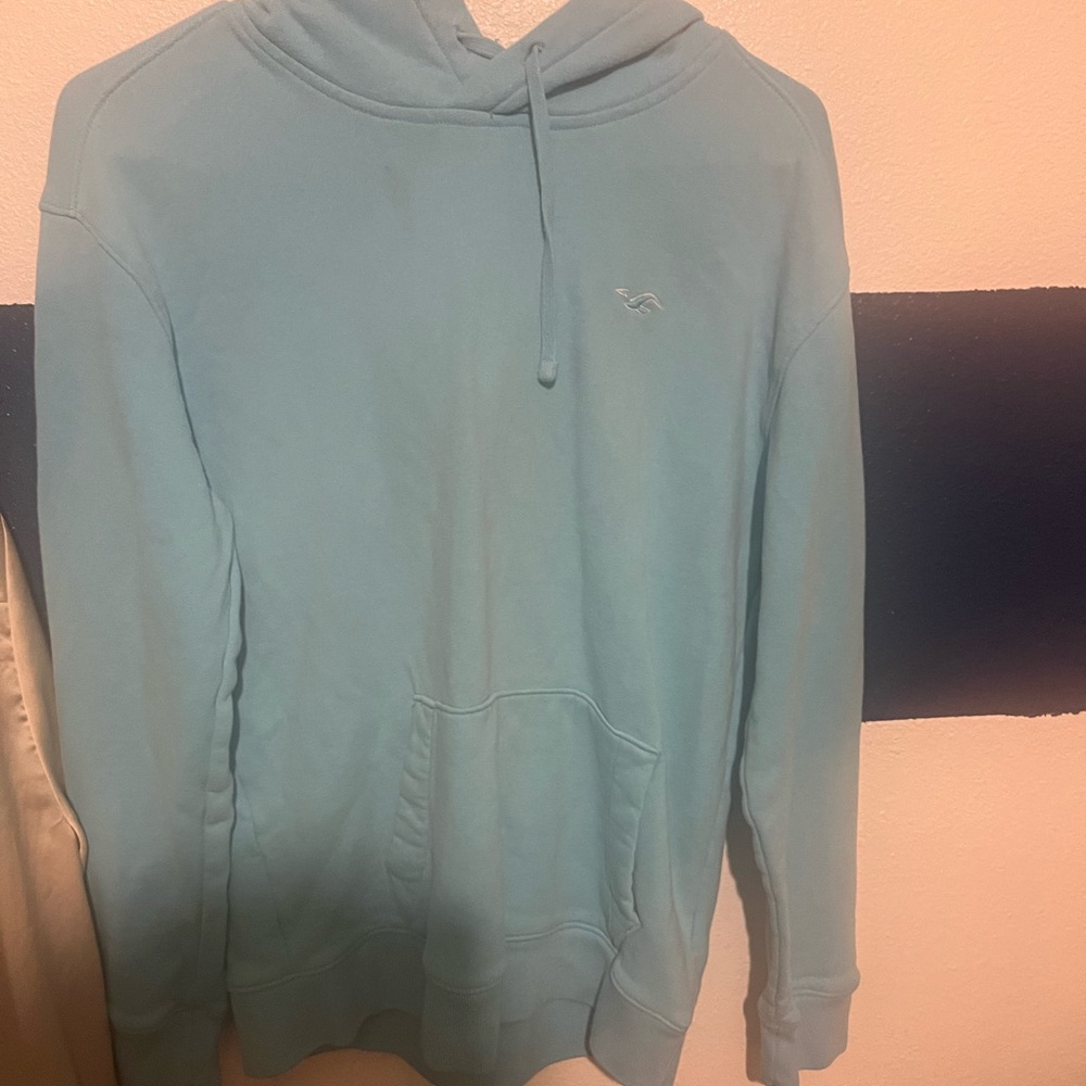 Hollister Sky Blue Hoodie Sweater